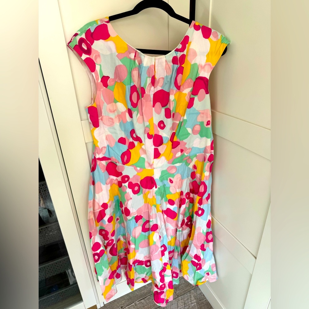 Boden colorful flower dress, US 14R or UK 18R